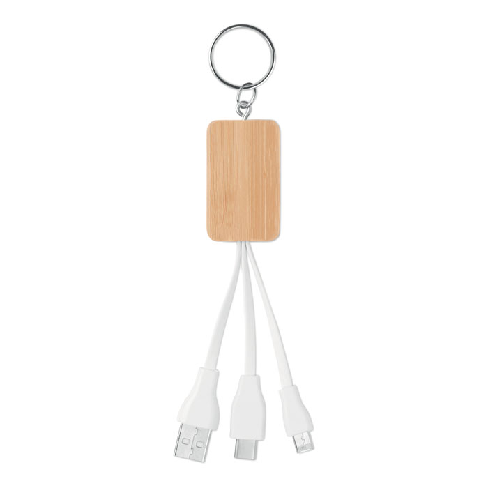 3-in-1 bamboe oplaadkabels